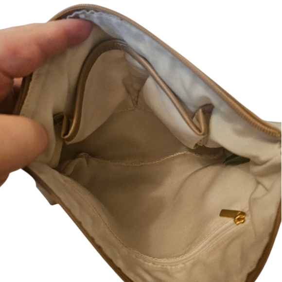 Beige and Gold Tahari Women's Wristlet - Picture 6 of 11